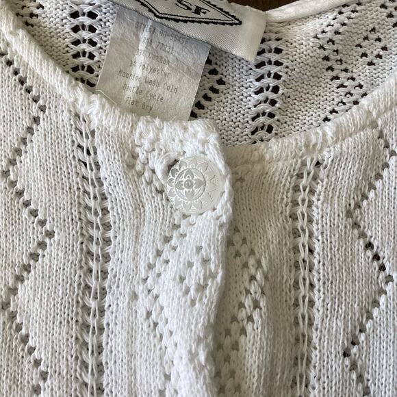 Vintage DWSF Pointelle Knit Top - Picture 4 of 7